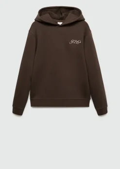 MANGO Bluzy*Bluza z kapturem i haftem