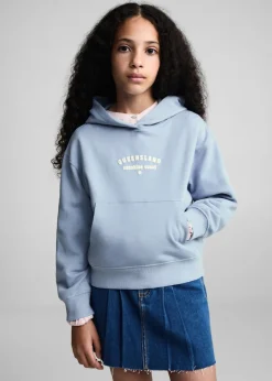 Dzieci MANGO Bluzy*Bluza z kapturem i nadrukiem