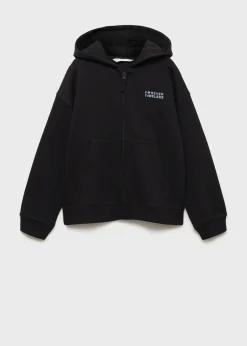 Dzieci MANGO Bluzy*Bluza z kapturem i suwakiem