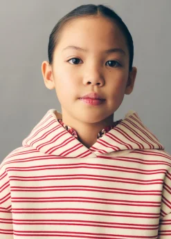 Dzieci MANGO Bluzy*Bluza z kapturem w paski