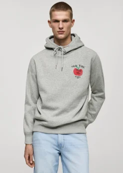 MANGO Bluzy*Bluza z kapturem z grafiką