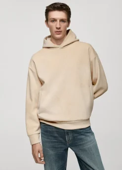 MANGO Bluzy*Bluza z kapturem ze sztruksu