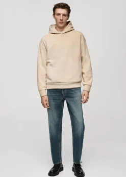 MANGO Bluzy*Bluza z kapturem ze sztruksu