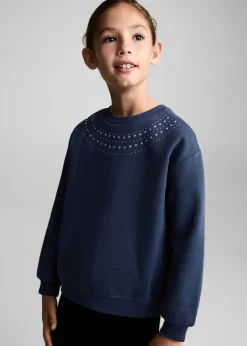 Dzieci MANGO Bluzy*Bluza z koralikami