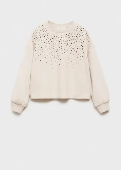 Dzieci MANGO Bluzy*Bluza z koralikami