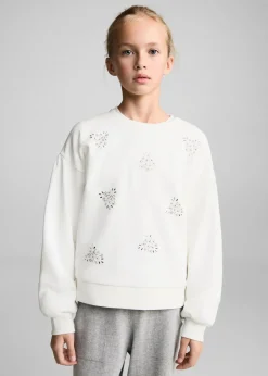 Dzieci MANGO Bluzy*Bluza z koralikami