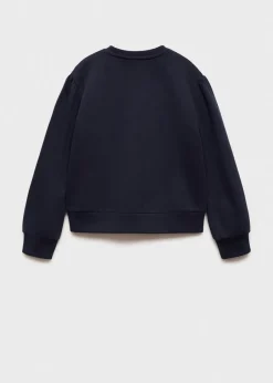 Dzieci MANGO Bluzy*Bluza z kwiatowym haftem