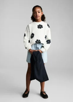 Dzieci MANGO Bluzy*Bluza z kwiatowym wzorem