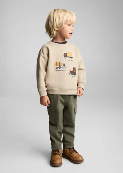 Dzieci MANGO Bluzy*Bluza z nadrukiem i naszywką