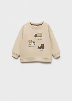 Dzieci MANGO Bluzy*Bluza z nadrukiem i naszywką