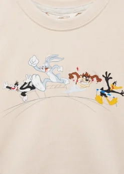 Dzieci MANGO Bluzy*Bluza z nadrukiem Looney Tunes
