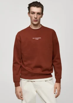 MANGO Bluzy*Bluza z napisem relaxed fit