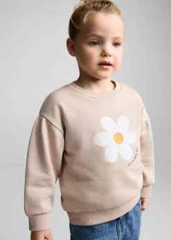 Dzieci MANGO Bluzy*Bluza z wypukłym motywem kwiatowym