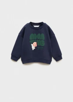 Dzieci MANGO Bluzy*Bluza z wypukłym nadrukiem