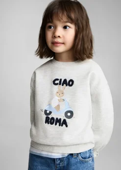 Dzieci MANGO Bluzy*Bluza z wypukłym nadrukiem
