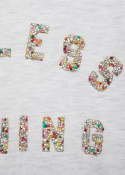 Dzieci MANGO Bluzy*Bluza z wypukłym napisem