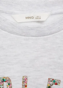 Dzieci MANGO Bluzy*Bluza z wypukłym napisem