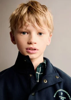 Dzieci MANGO Bluzy*Bluza z wysokim kołnierzem na guziki