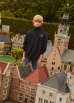 Dzieci MANGO Bluzy*Bluza z wysokim kołnierzem na guziki