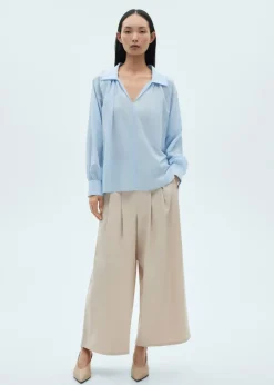 MANGO Koszule I Bluzki*Bluzka bawełniana z bufiastymi rękawami