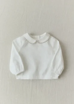 Dzieci MANGO Koszule|Koszule*Bluzka bawełniana z kołnierzykiem bebe