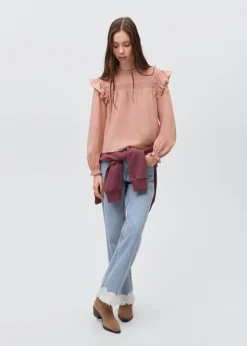 MANGO Koszule I Bluzki*Bluzka bawełniana z teksturą