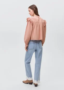 MANGO Koszule I Bluzki*Bluzka bawełniana z teksturą