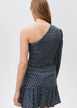 MANGO Koszule I Bluzki*Bluzka na jedno ramię z marszczeniem