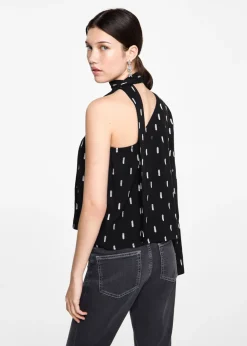 MANGO Koszule I Bluzki*Bluzka na jedno ramię ze wzorem