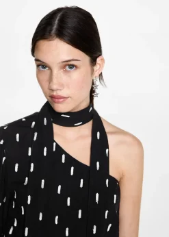 MANGO Koszule I Bluzki*Bluzka na jedno ramię ze wzorem