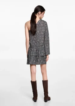 MANGO Koszule I Bluzki*Bluzka na jedno ramię ze wzorem