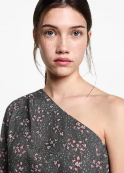 MANGO Koszule I Bluzki*Bluzka na jedno ramię ze wzorem