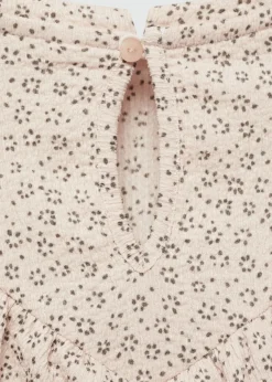 Dzieci MANGO Koszulki I Topy*Bluzka w kwiaty z falbaną