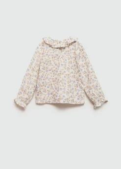 Dzieci MANGO Koszule*Bluzka w kwiaty z falbankami