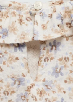 Dzieci MANGO Koszule*Bluzka w kwiaty z falbankami