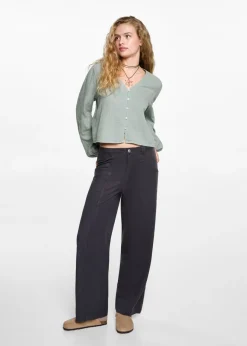 MANGO Koszule I Bluzki*Bluzka z dekoltem V