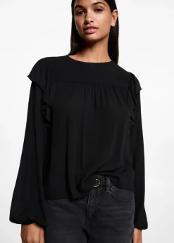 MANGO Koszule I Bluzki*Bluzka z falbanami