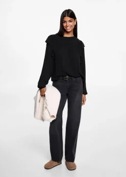 MANGO Koszule I Bluzki*Bluzka z falbanami