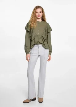 MANGO Koszule I Bluzki*Bluzka z falbanami