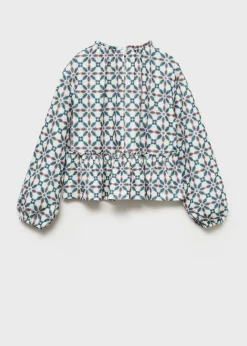 Dzieci MANGO Koszulki I Topy*Bluzka z geometrycznym wzorem