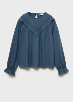 Dzieci MANGO Koszule I Bluzki|Koszulki I Topy*Bluzka z haftem