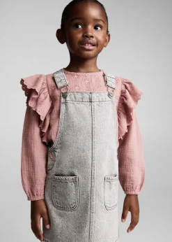 Dzieci MANGO Koszule*Bluzka z haftem angielskim