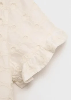 Dzieci MANGO Koszule I Bluzki*Bluzka z haftem angielskim