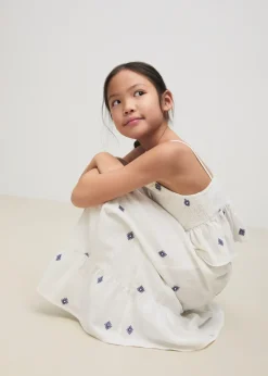 Dzieci MANGO Koszule I Bluzki*Bluzka z haftowanymi detalami i falbanką