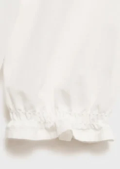 Dzieci MANGO Koszule|Koszule*Bluzka z kołnierzykiem babydoll i haftem