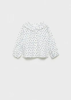 Dzieci MANGO Koszule|Koszule*Bluzka z kołnierzykiem babydoll i nadrukiem