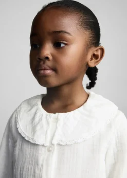 Dzieci MANGO Koszule*Bluzka z kreszowanej bawełny