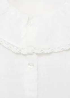 Dzieci MANGO Koszule*Bluzka z kreszowanej bawełny