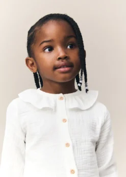 Dzieci MANGO Koszule*Bluzka z kreszowanej bawełny