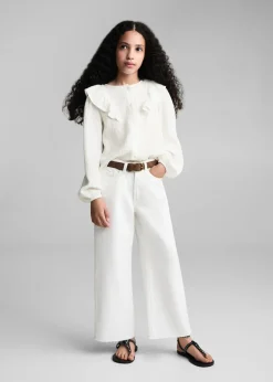 Dzieci MANGO Koszule I Bluzki*Bluzka z kreszowanej bawełny